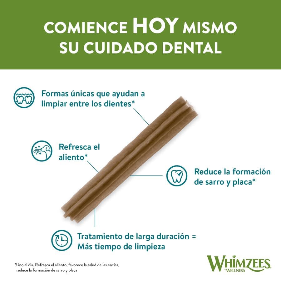 14 barritas Whimzees Snacks Dentales Stix para perros de razas medianas, , large indicador imagen numero 2
